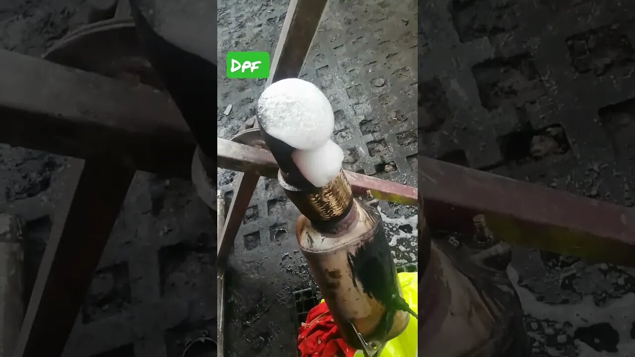 DPF cleaning reaction #automobile #bmwengine