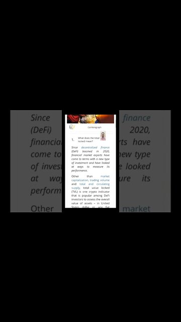 What Is Total Value Locked (TVL) In Crypto and Why Does It Matter? #cryptoshortsalerts #crypto