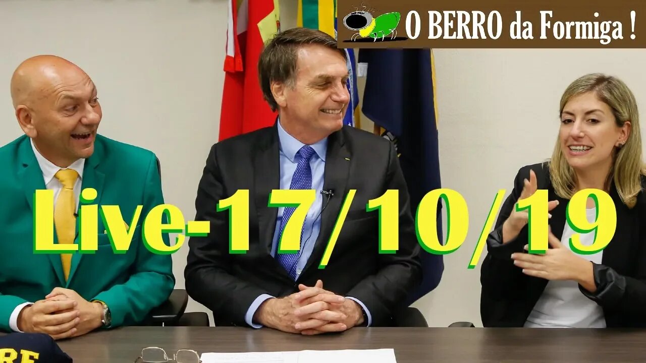 Bolsonaro faz live de SC junto com Luciano Hang - 17/10/2019