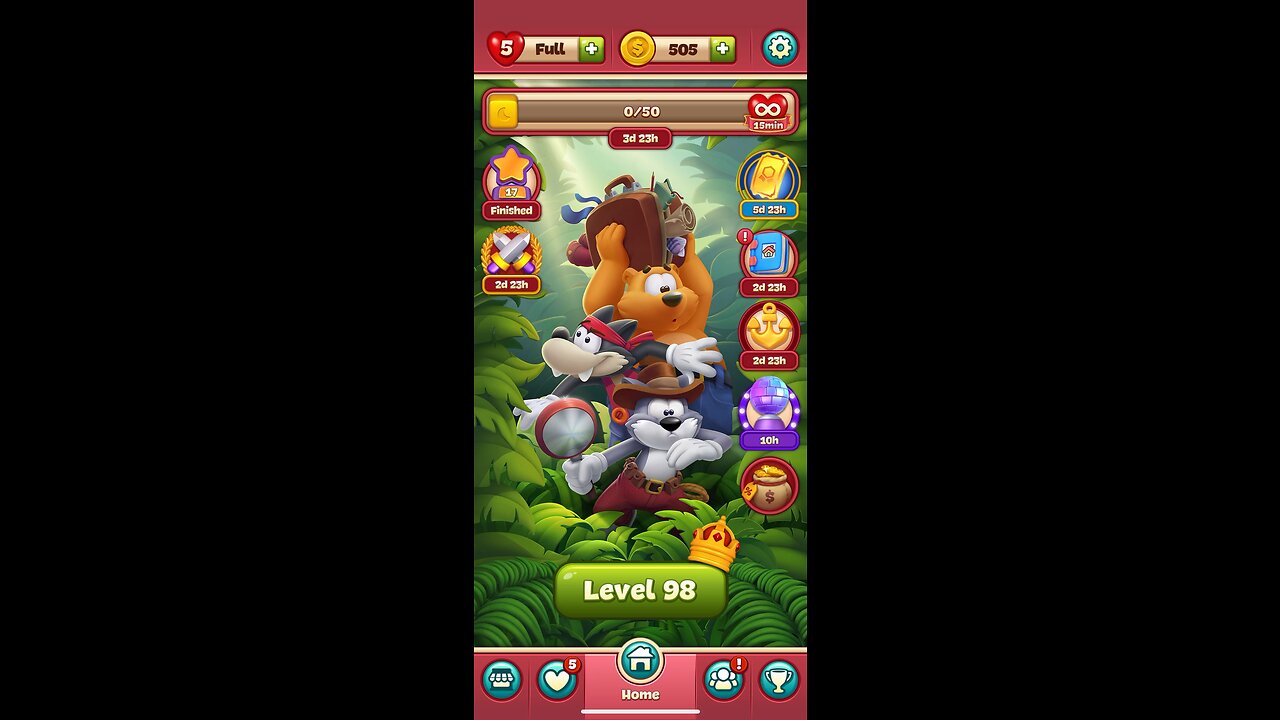 Toon Blast Level 98