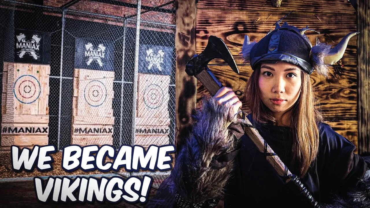 Unleashing our inner Viking at Maniax Axe Throwing, Gold Coast