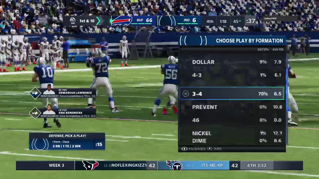 EXECUTIONER747's Live PS4 Broadcast GBL S4W3 vs Bills