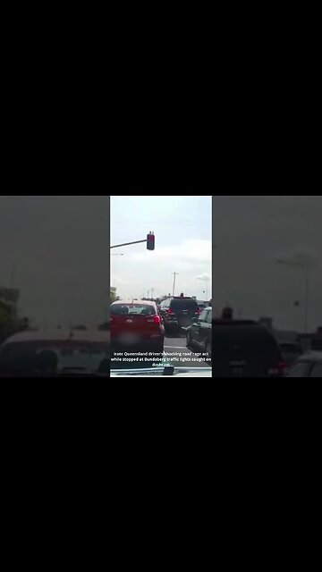 Irate driver's road rage gets karma in bizarre dashcam footage #shorts #dashcam #roadrage #karma
