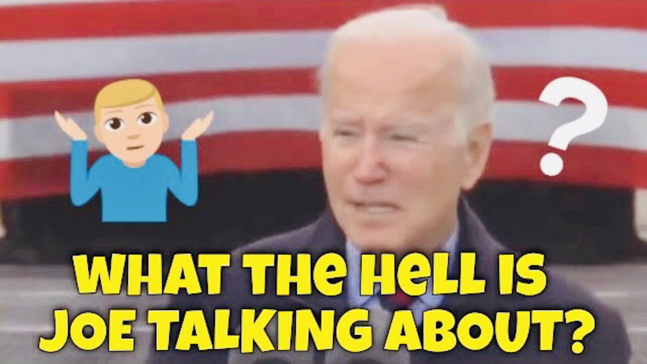 What the Hell is Joe Biden talking about? 🤷‍♂️￼