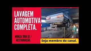 Monza 1988 SE restauração - Lavagem automotiva completa - Correspondente Michel Michelini