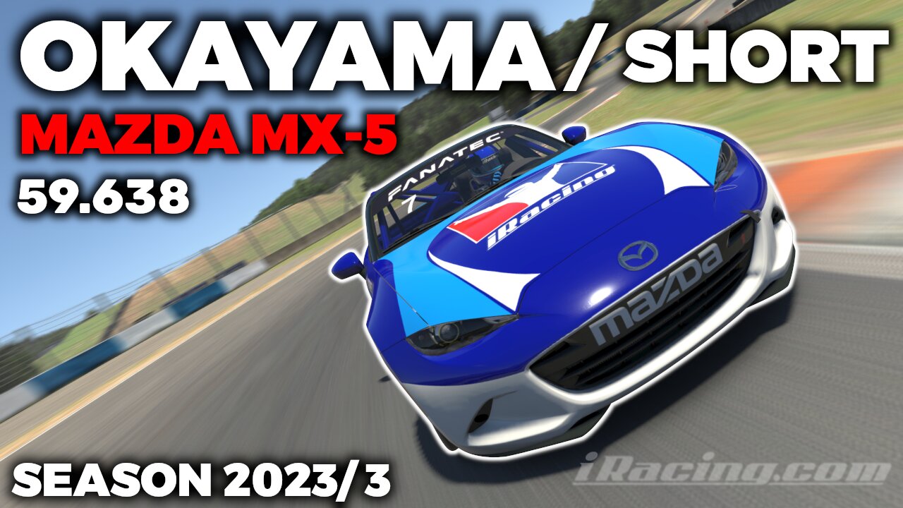 iRacing Okayama Short MX-5 - Guide Lap + Hot Lap + Setup + blap file - 59,638