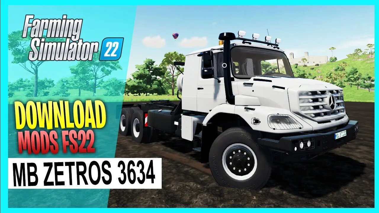 MERCEDES BENS ZETROS 3634 FARMING SIMULATOR 22 MODS FS22