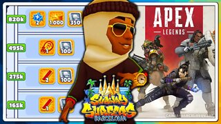 Subway Surfers Barcelona 2022 | Recorde de Jogadores de Apex Regends | Recorde com Prince K