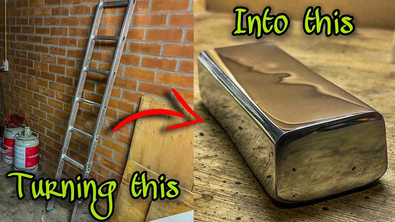 A Ladder Meltdown That Ended In A Mirror Finish and a Melting Aluminum Ingot