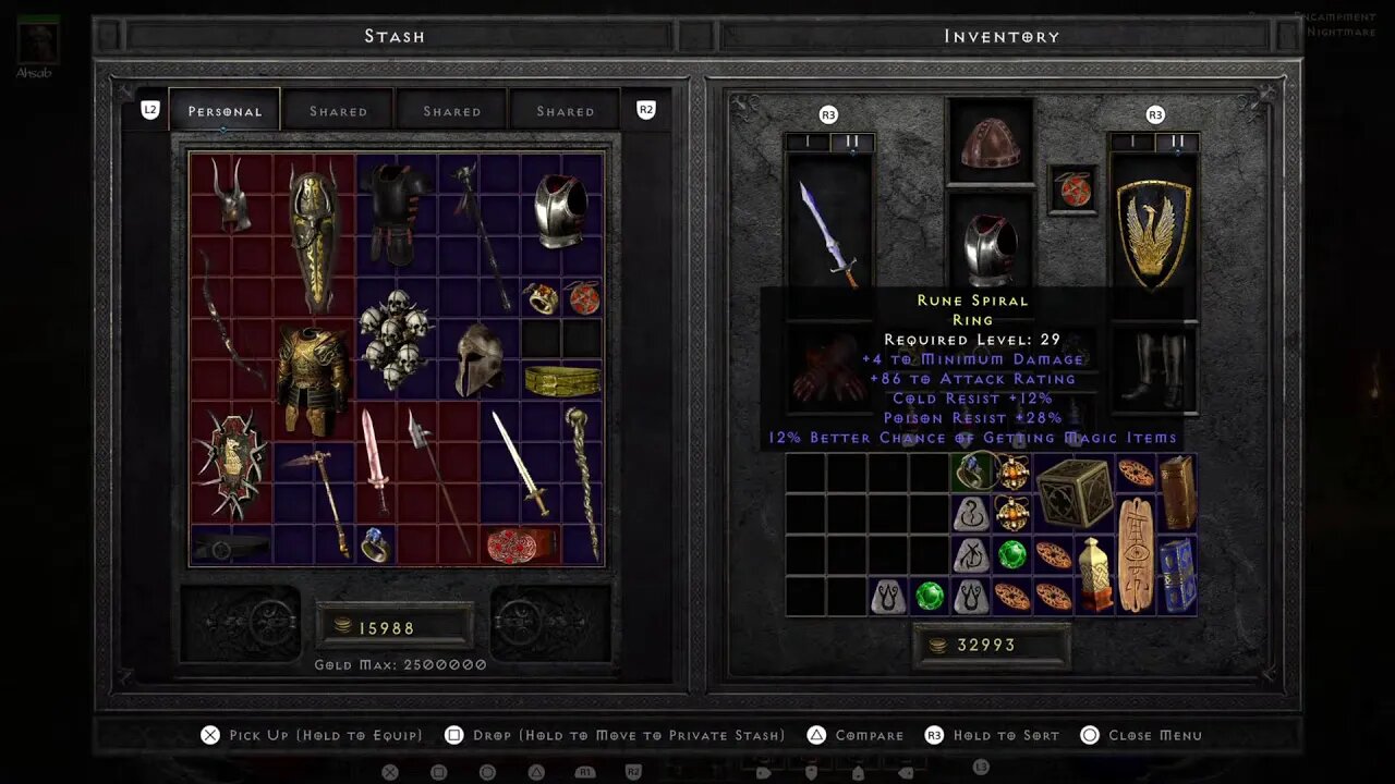 Diablo 2 Resurrected PS5 Nightmare MFing