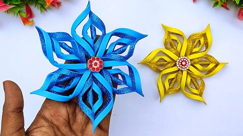 DIY Handmade Snowflake Crafts Idea || Glitter Foam Sheet Craft Ideas