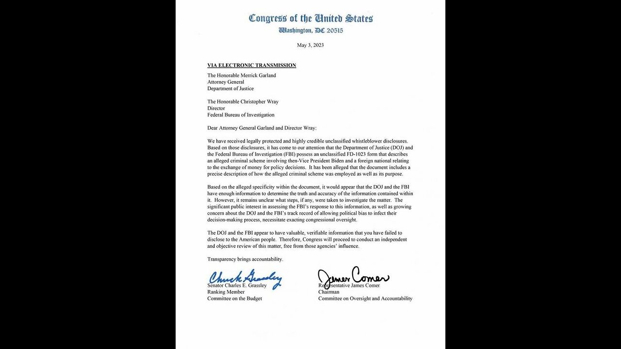 'OBSTRUCTING EVERY STEP OF THE WAY': Rep. Comer blasts Dems over Biden family probe