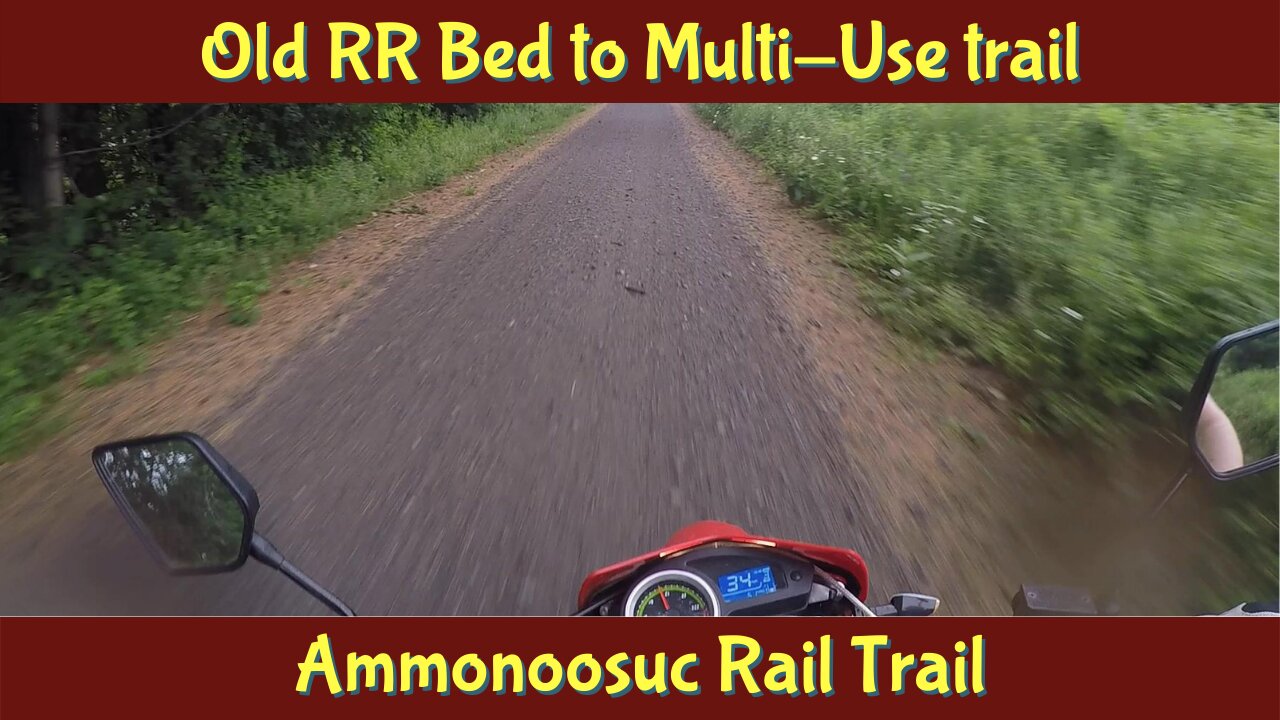 Rails to Trails - Riding the Hawk 250 Enduro down a NH Rail Trail