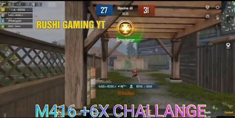 | BGMI M416+6x Challenge In TDM |