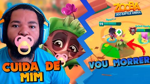 Virei BEBÊ e ELES tem que me SALVAR! Zooba: Jogo de Batalha Animal