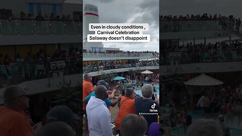 Carnival Celebration Sailaway party. The funship really brings the fun. #carnival #celebration