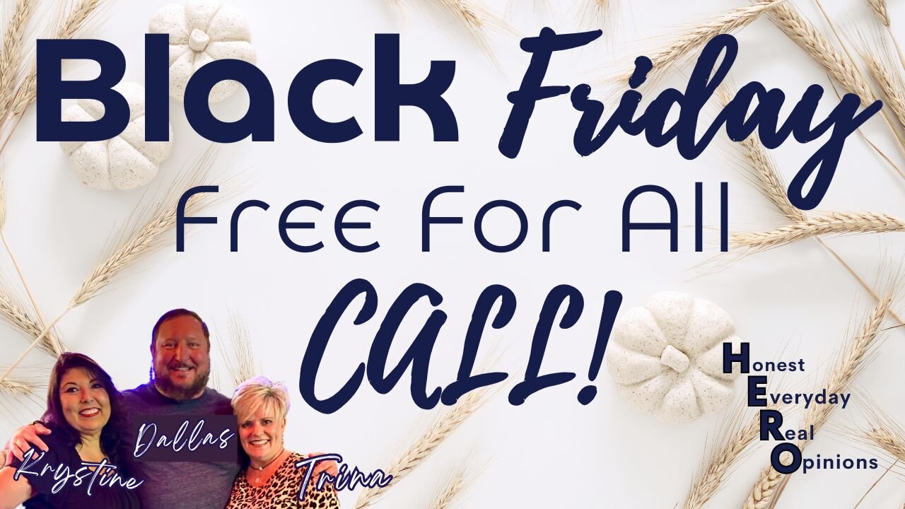 Black Friday Free For All Call: Sharing Link For Audience to Chime In!