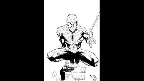 Inking Spidey web shooting