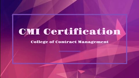 CMI Certification | Level 7