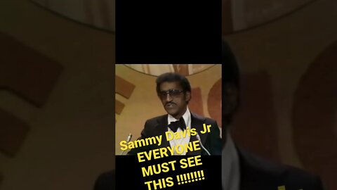 Sammy Davis Jr - This speech WiLL CHANGE YOUR LIFE!!!!