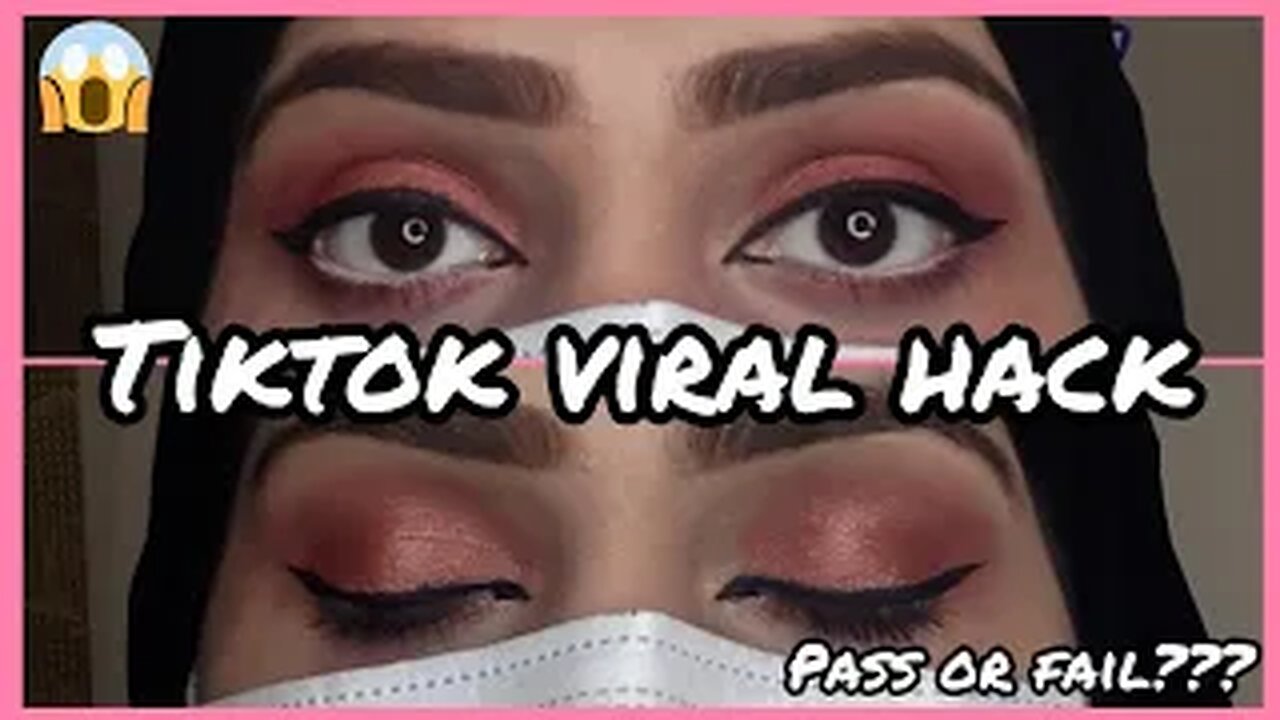 Tiktok viral makeup hack | makeup in just 1 min | easy and quick look | by fiza farrukh