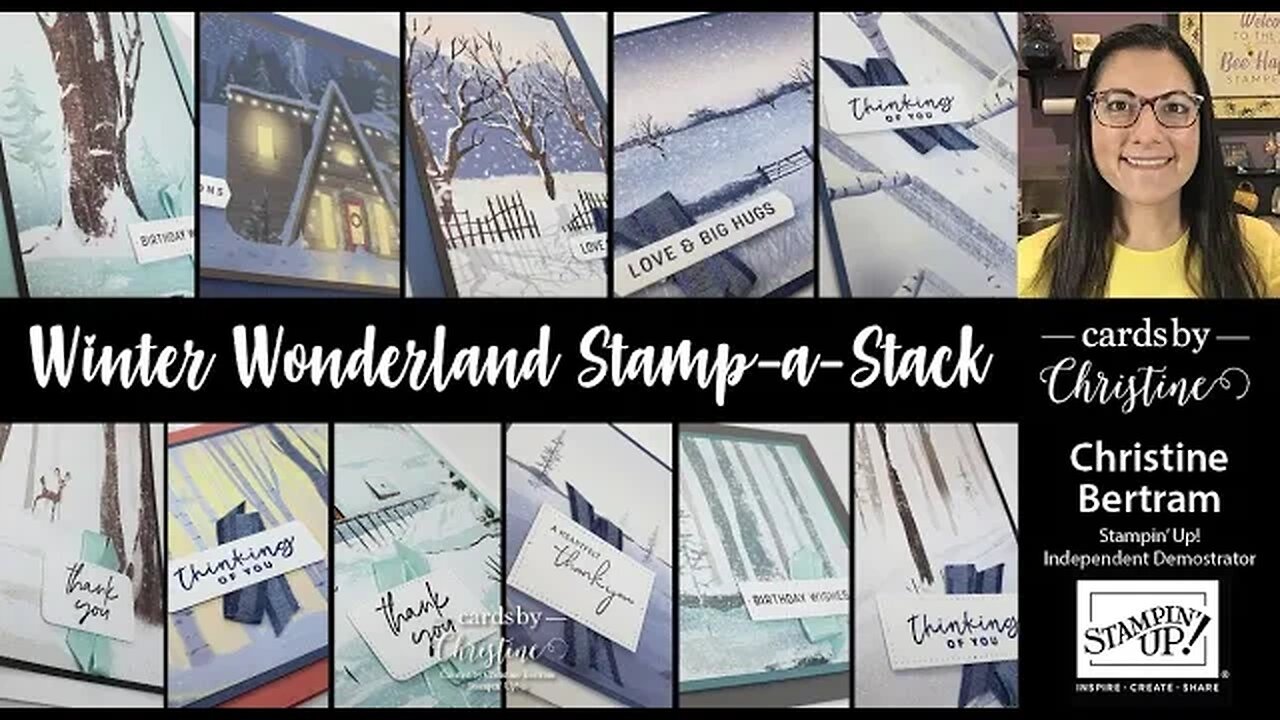 Winter Wonderland Stamp a Stack with Cards by Christine