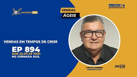 #JornadaAgil731 E894 #VendasÁgeis Vendas em Tempos de Crise