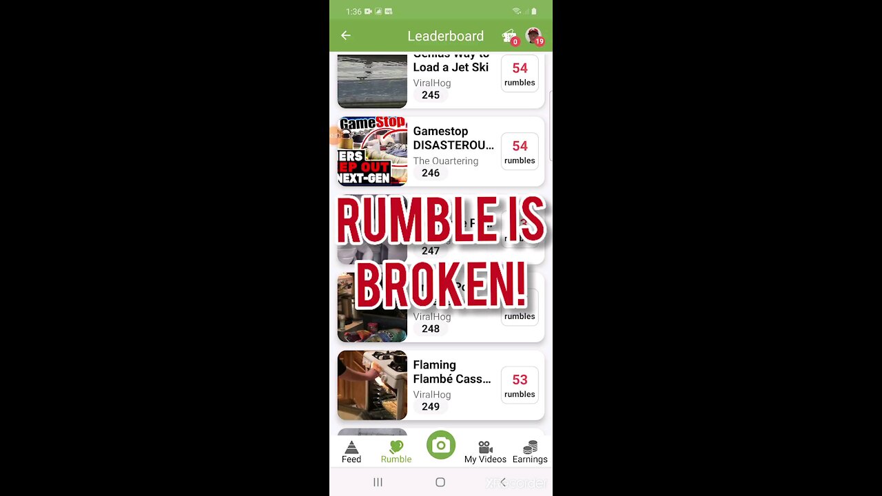 RUMBLE IS BROKEN!