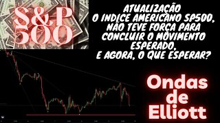 S&P500 sem força pra romper o padrão baixista, o que esperar? | ONDAS DE ELLIOTT