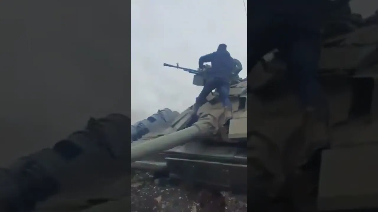 Ukraine War - Another Destroyed Russian Tank