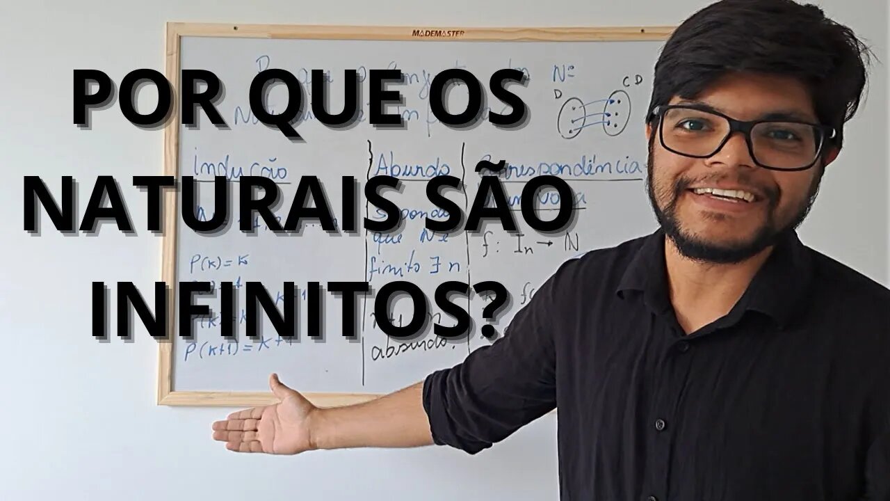 Por que o Conjunto dos NÚMEROS NATUAIS é INFINITO? 3 Ideas para Demonstração