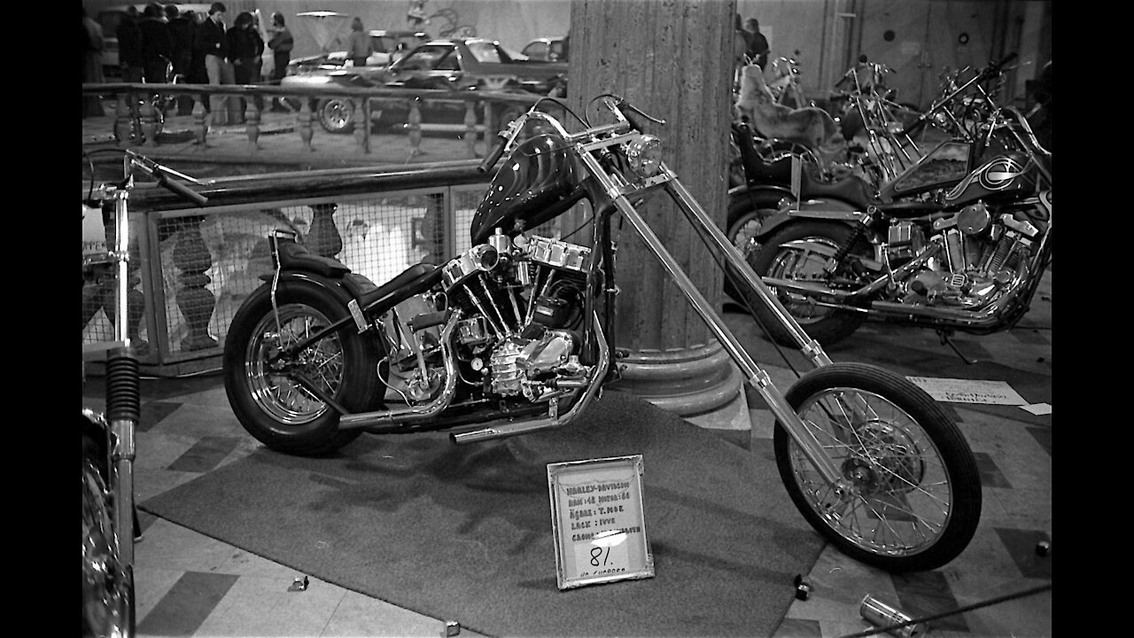 Choppers at Hotrod show - Marmorhallarna -75-76 -Sweden