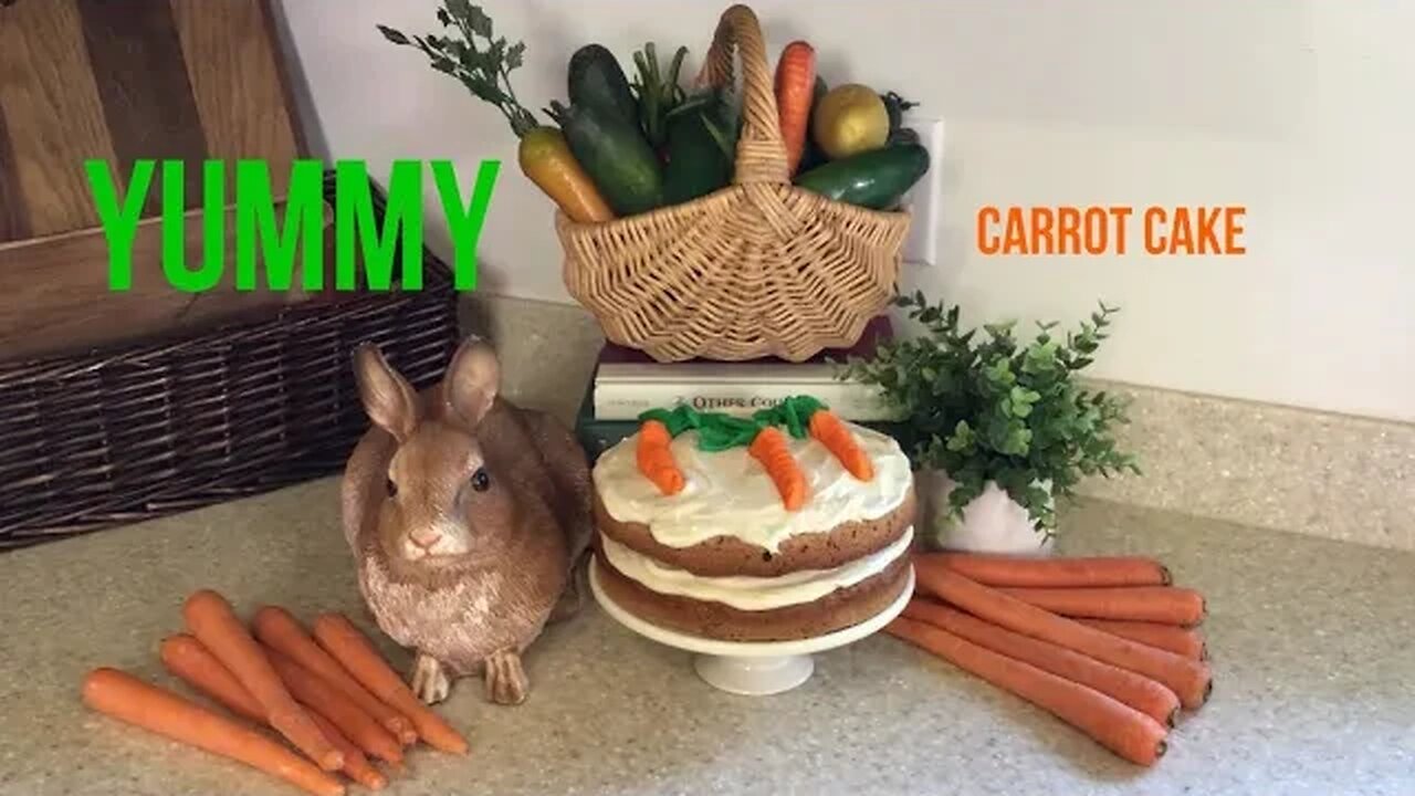 Yummy, home made carrot cake