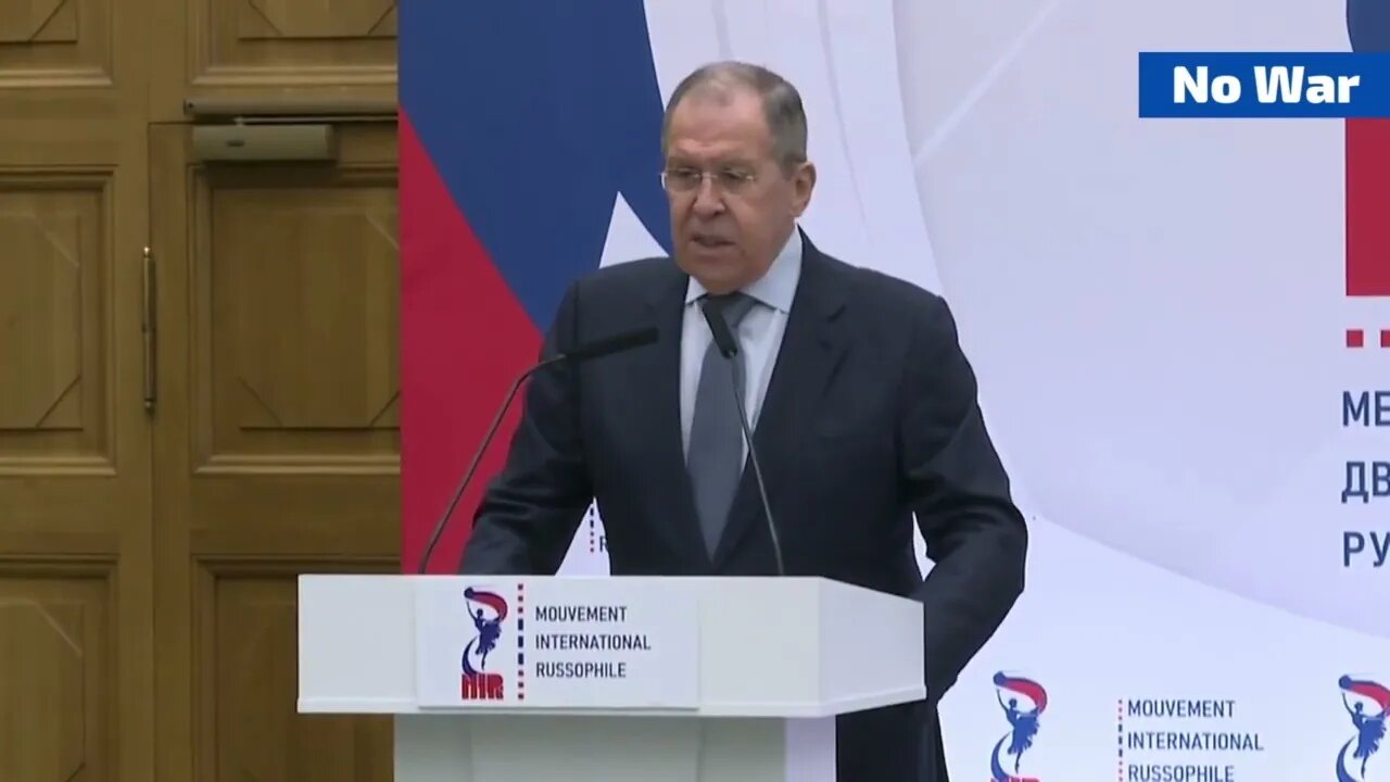 Lavrov's speech at the opening of the Congress of the Russophile movement | Russia, Ukraine!!