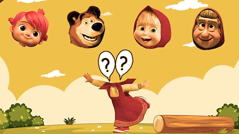 Masha And The Bear ,COCOMELON | Match the Head | Video for Fun #003