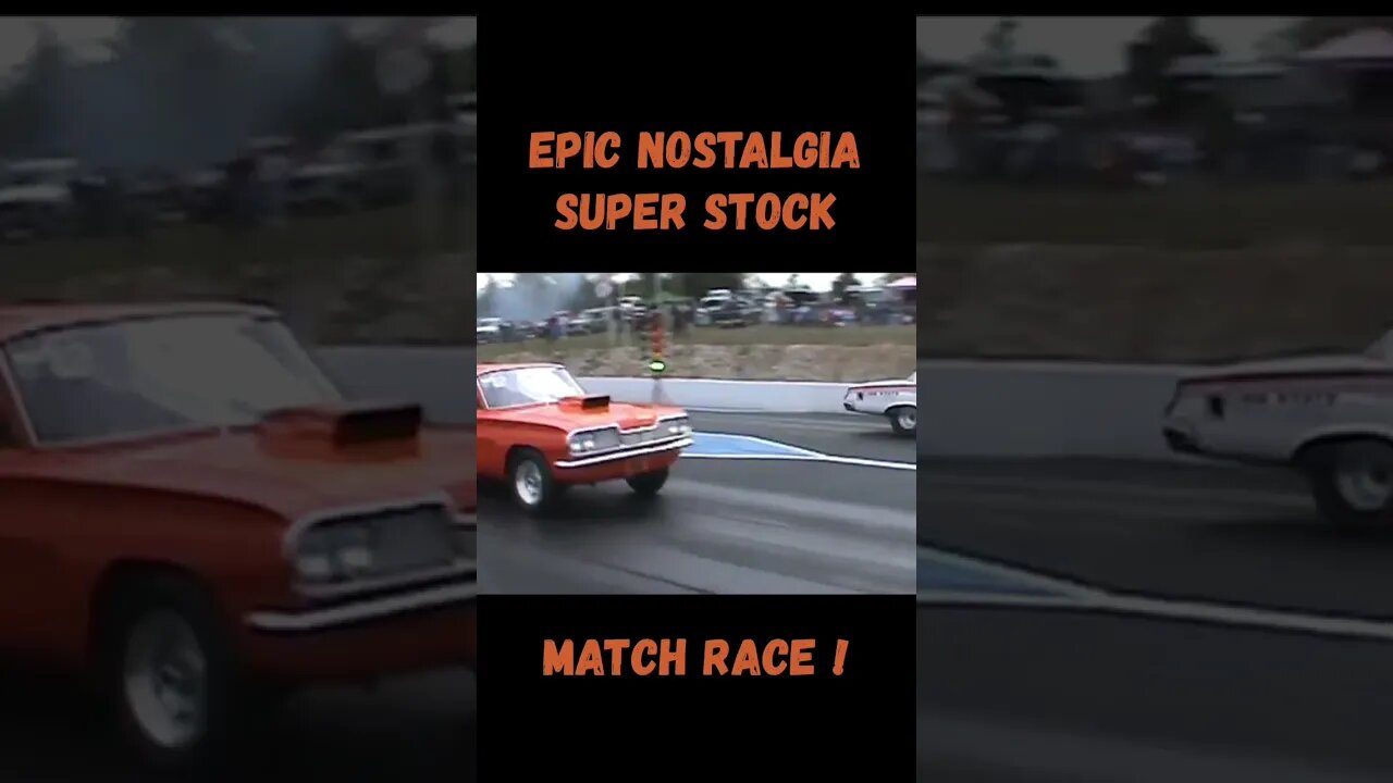 Epic Nostalgia Super Stock Match Race!! Mopar vs. Pontiac! #shorts