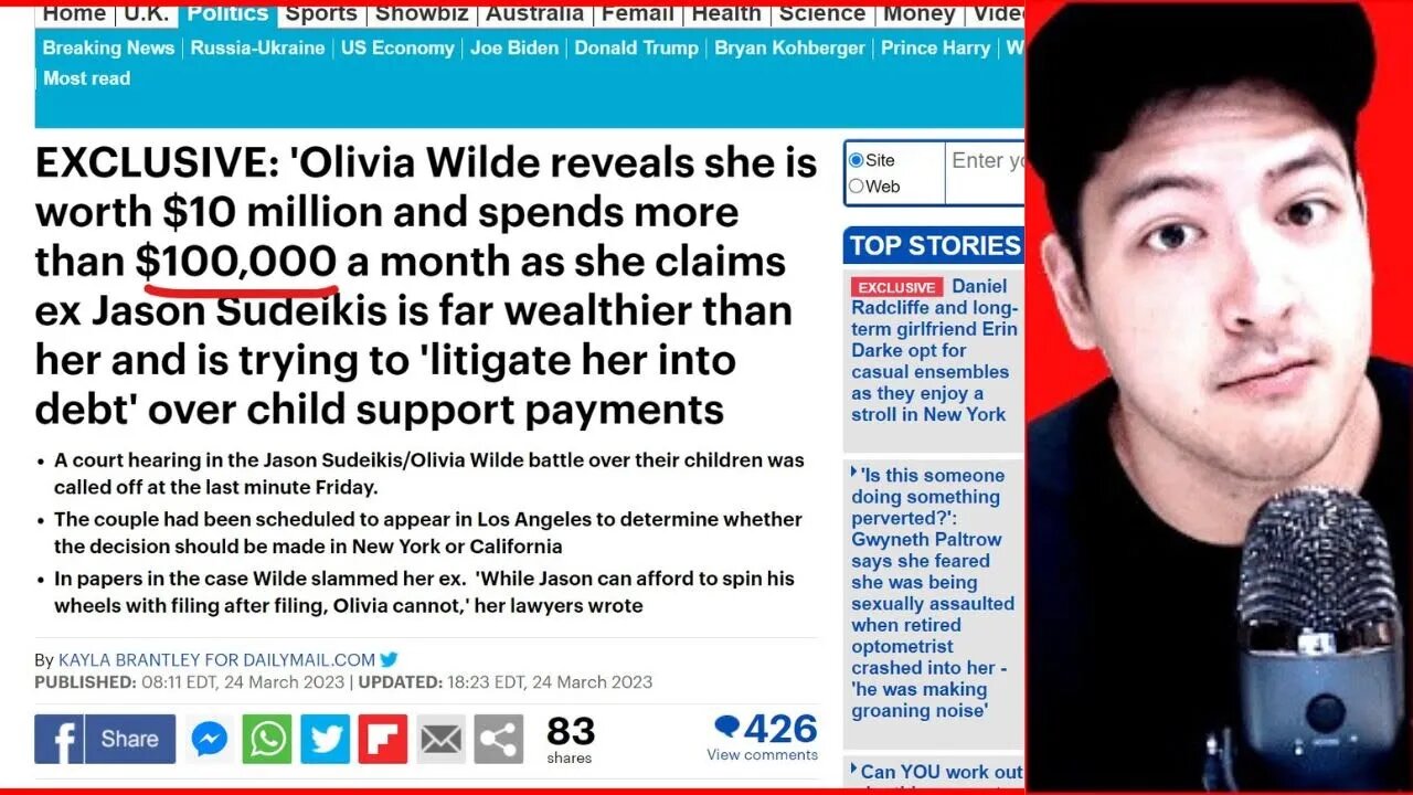 OLIVIA WILDE SPENDS $100,000 PER MONTH!