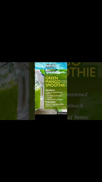 Is mango smoothie good for weight loss | How to make smoothies with mango #shorts