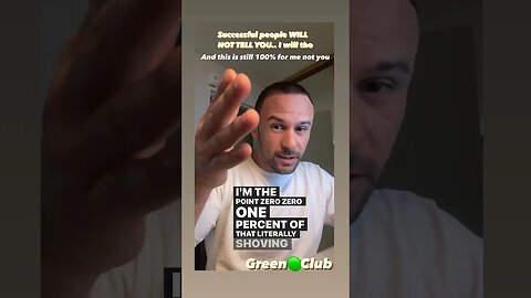 Most successful people won’t tell you this…