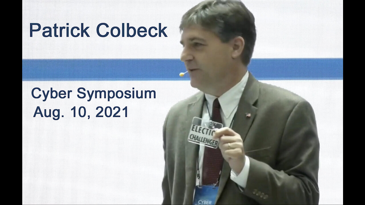 Patrick Colbeck at the Cyber Symposium