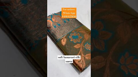 soft banarasi silk saree|Banarasi silk saree| #banarasi #fashion