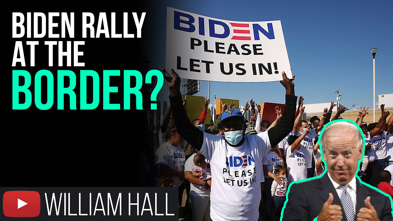 Migrants At US Border Wearing Biden T-Shirts ‘PLEASE LET US IN!'