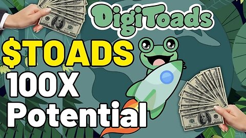 Digitoads crypto NFT minting is LIVE | $TOADS Coin with 100X potential