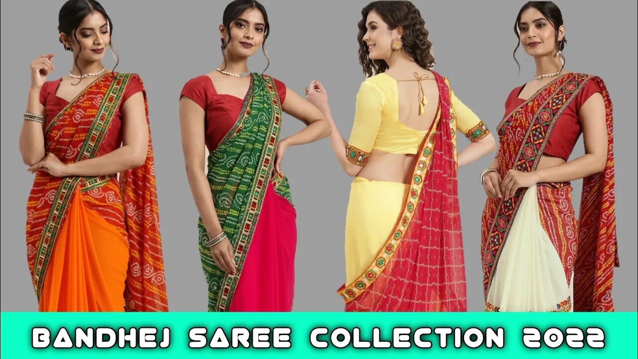 bandhani saree designs // latest collection //rajasthani #bandhanisaree #rudrafashionzone