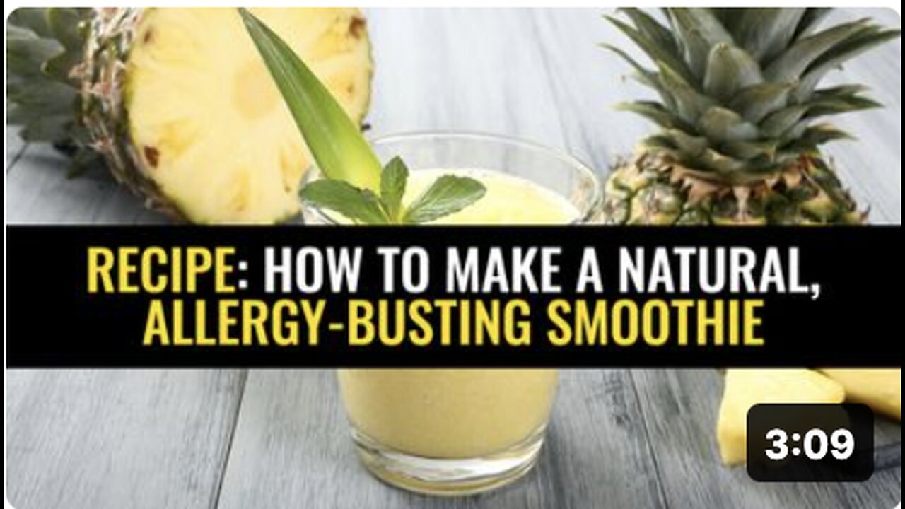 Recipe: How to make a natural, allergy-busting smoothie