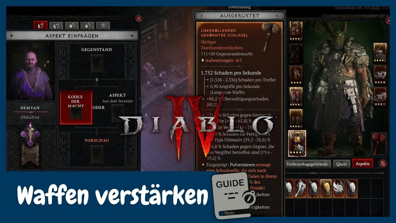 Diablo 4 Guide | Wie du jede Waffe/Rüstung stärker machen kannst‼️