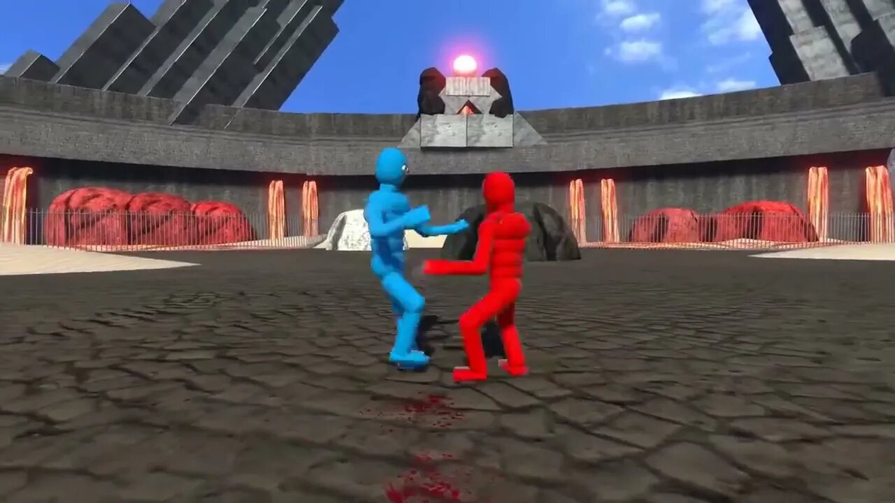 Making NPCs Fight with active ragdoll physics Overgrowth % 2