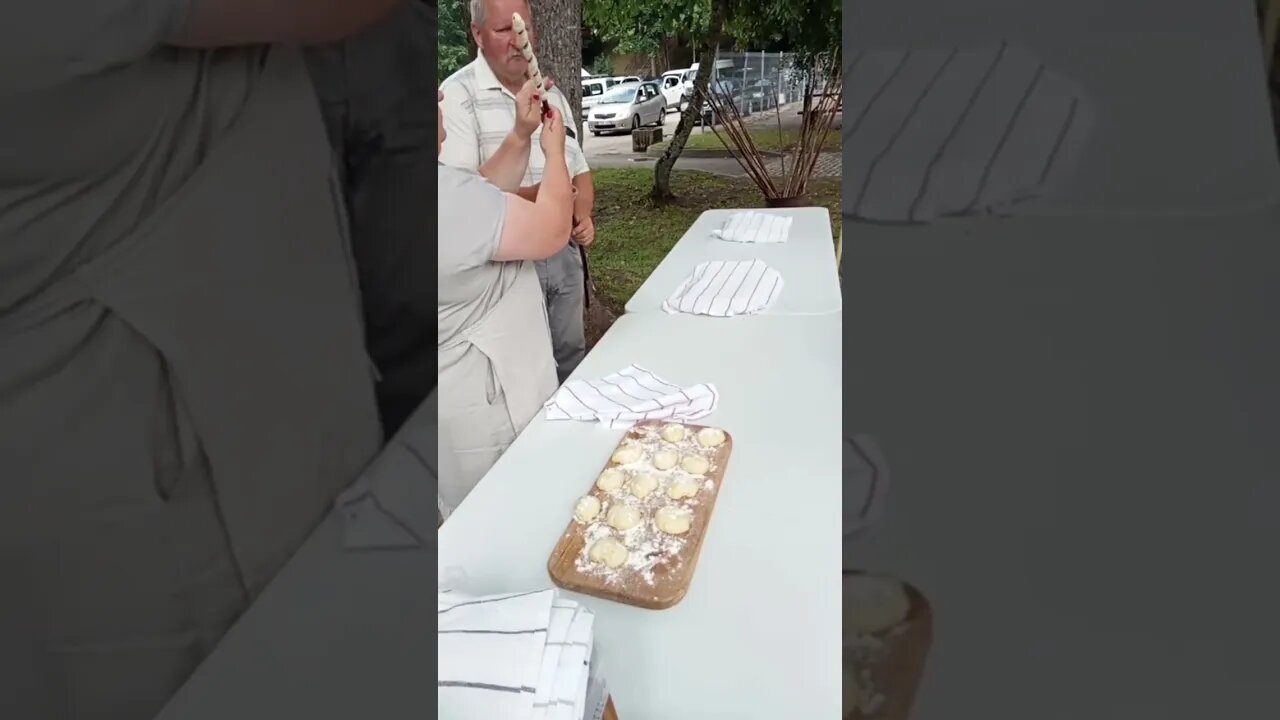 #litauen #stockbrot auf dem #kirchenfest #shorts