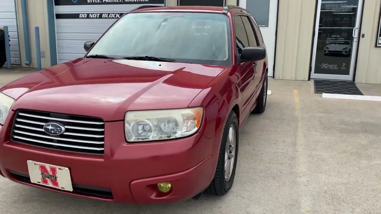 Tulsa Auto Wraps | White Glove Auto | Red Forester