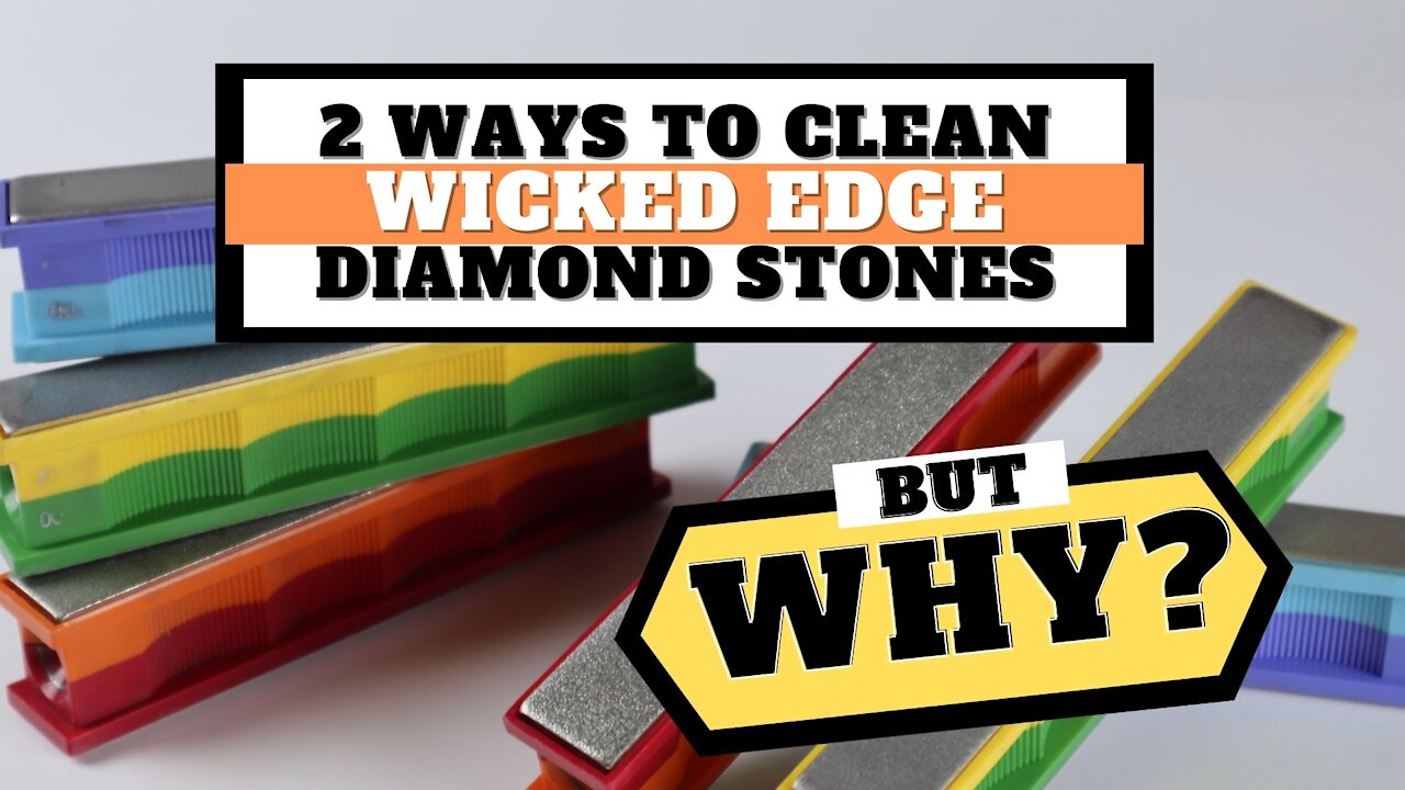 2 Ways to Clean Wicked Edge Diamond Stones... But Why??